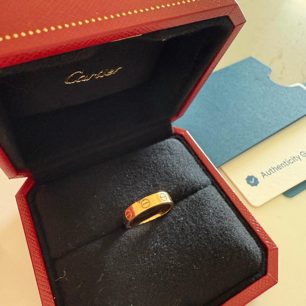 Small Cartier Yellow Gold Love Ring - Picture 10 of 11